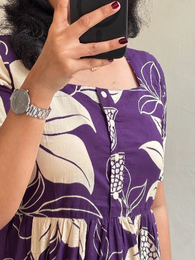 Grapy - women flower print middi dress