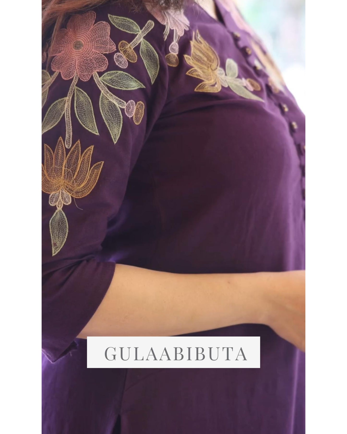 Casual wear cotton Embroidery Kurta set