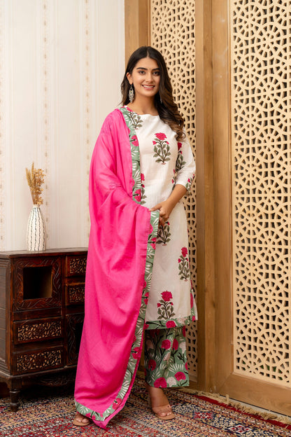 WOMEN TRENDY SUMMER WEAR KURTA SET