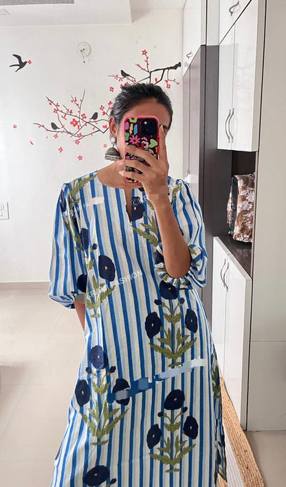 La Royale Hand Block Printed Cotton Co-ord Set