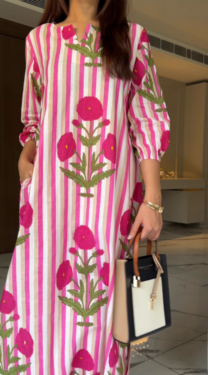 La Royale Hand Block Printed Cotton Co-ord Set