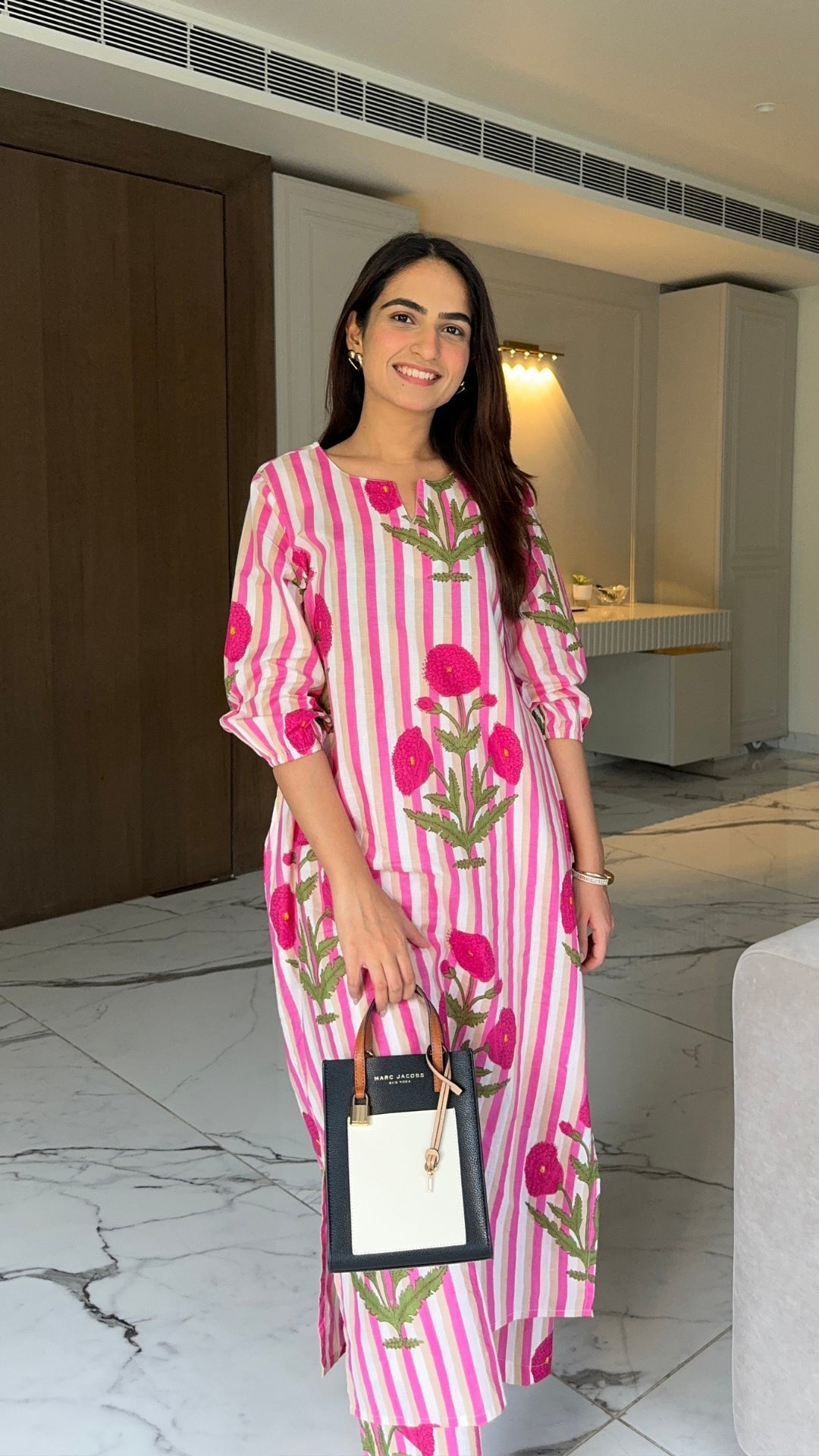 La Royale Hand Block Printed Cotton Co-ord Set